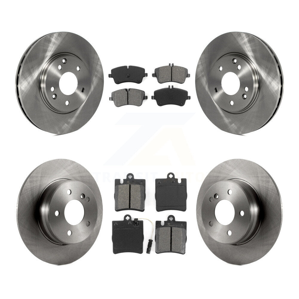 Brake Rotors Semi-Metallic Pad Front Rear Kit For Mercedes-Benz C280 C240 CLK350