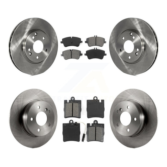 Brake Rotors Semi-Metallic Pad Front Rear Kit For Mercedes-Benz C280 C240 CLK350