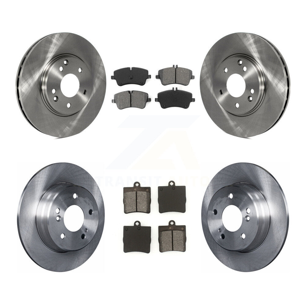 Brake Rotor And Semi-Metallic Pad Front Rear Kit For Mercedes-Benz SLK280 SLK300