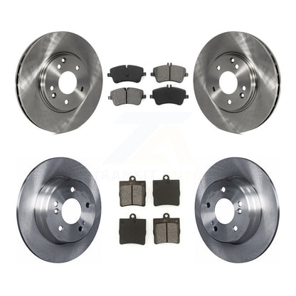 Brake Rotor And Semi-Metallic Pad Front Rear Kit For Mercedes-Benz SLK280 SLK300