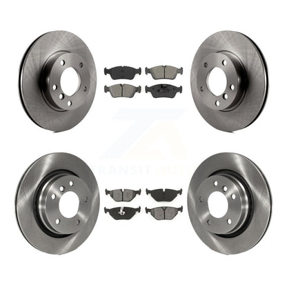 Disc Brake Rotors And Semi-Metallic Pads Front Rear Kit For BMW 328i 328is