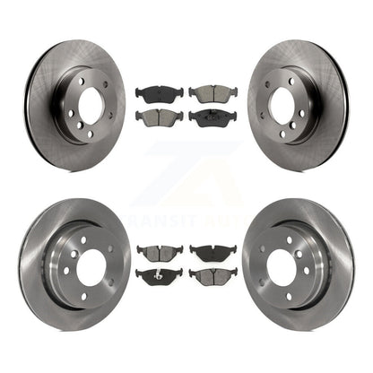 Disc Brake Rotors And Semi-Metallic Pads Front Rear Kit For BMW 323i 328i 323Ci
