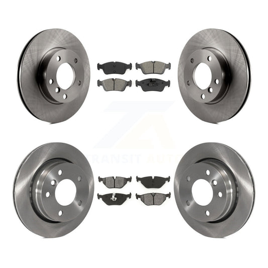 Disc Brake Rotors And Semi-Metallic Pads Front Rear Kit For BMW 323i 328i 323Ci
