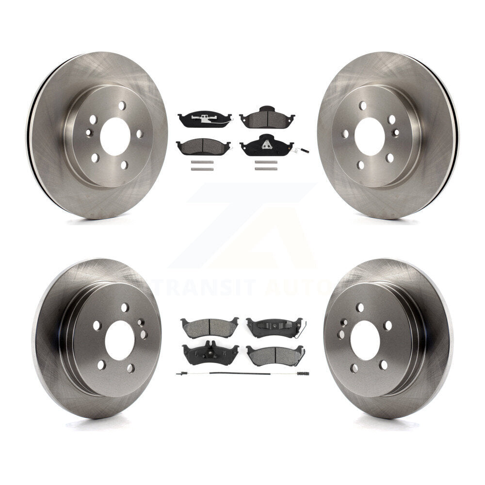 Brake Rotor Semi-Metallic Pad Front Rear Kit For Mercedes-Benz ML320 ML350 ML430
