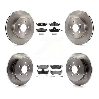 Brake Rotor Semi-Metallic Pad Front Rear Kit For Mercedes-Benz ML320 ML350 ML430