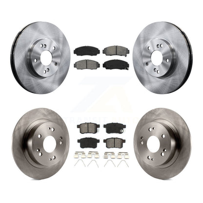 Disc Brake Rotor And Semi-Metallic Pad Front Rear Kit For Honda Accord Acura TSX
