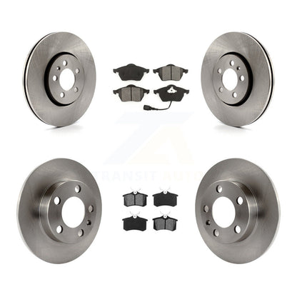 Brake Rotors & Semi-Metallic Pad Front Rear Kit For Volkswagen Jetta Golf Beetle