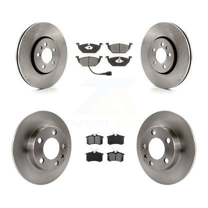 Brake Rotors Semi-Metallic Pad Front Rear Kit For 2000-2001 Volkswagen Golf 2.0L