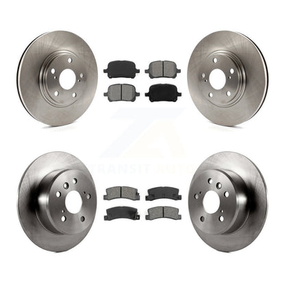 Disc Brake Rotors Semi-Metallic Pad Front Rear Kit For 1999-2001 Lexus RX300 FWD