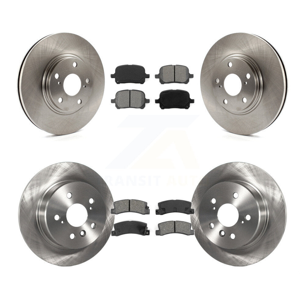 Disc Brake Rotors Semi-Metallic Pad Front Rear Kit For 1999-2001 Lexus RX300 AWD