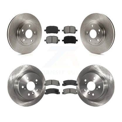 Disc Brake Rotors Semi-Metallic Pad Front Rear Kit For 1999-2001 Lexus RX300 AWD
