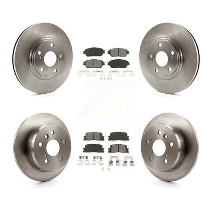 Disc Brake Rotors And Semi-Metallic Pad Front Rear Kit For 2004-2006 Lexus ES330