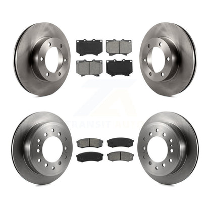 Disc Brake Rotors And Semi-Metallic Pads Front Rear Kit For Toyota Sequoia