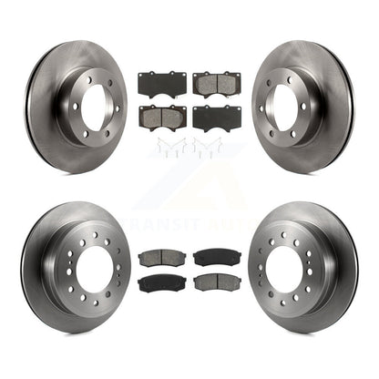 Disc Brake Rotors And Semi-Metallic Pads Front Rear Kit For Toyota Sequoia