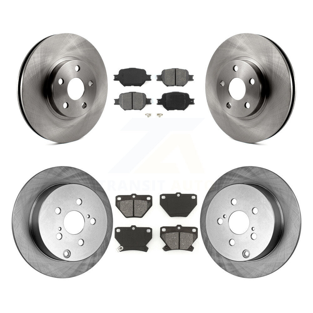 Disc Brake Rotors And Semi-Metallic Pads Front Rear Kit For Toyota Celica