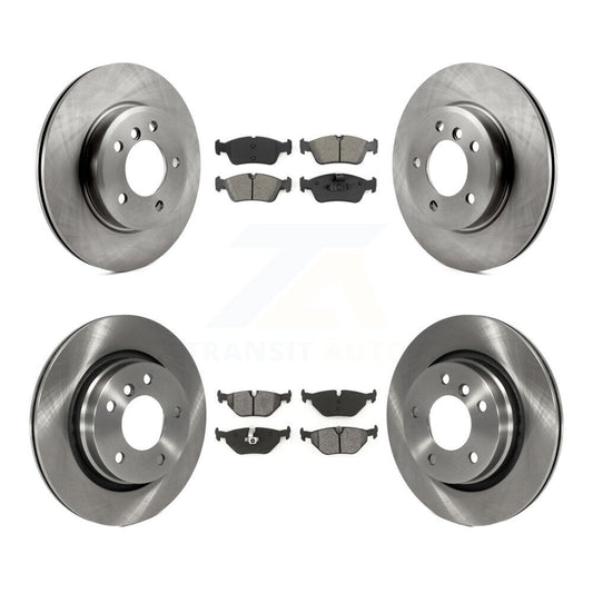 Brake Rotors Semi-Metallic Pad Front Rear Kit For BMW 325i 325Ci 328i 323Ci 323i
