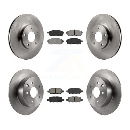 Disc Brake Rotors And Semi-Metallic Pads Front Rear Kit For Nissan Altima