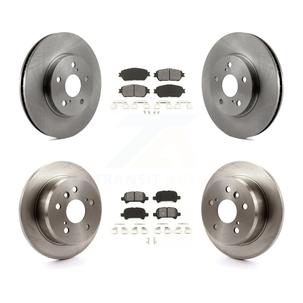 Disc Brake Rotors And Semi-Metallic Pads Front Rear Kit For Toyota Solara Avalon