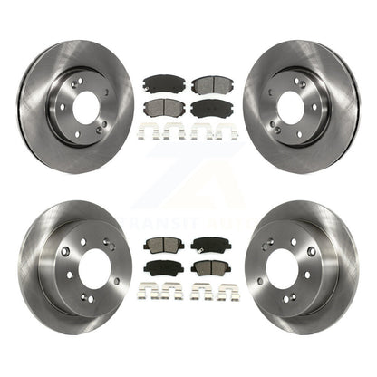 Disc Brake Rotors And Semi-Metallic Pads Front Rear Kit For 2012-2013 Kia Soul