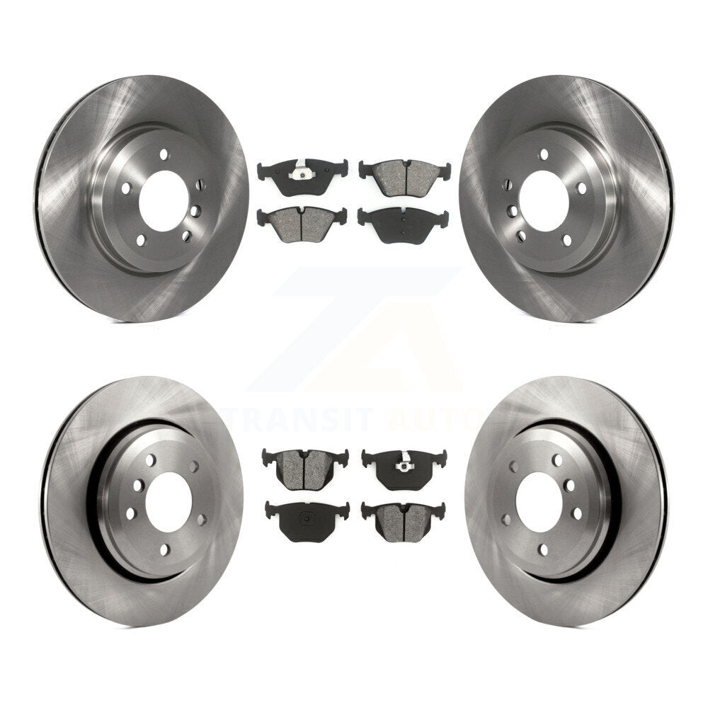 Disc Brake Rotors And Semi-Metallic Pads Front Rear Kit For BMW 330Ci 330i 330xi
