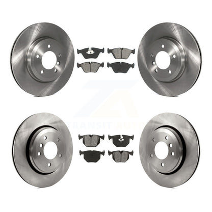 Disc Brake Rotors And Semi-Metallic Pads Front Rear Kit For BMW 330Ci 330i 330xi