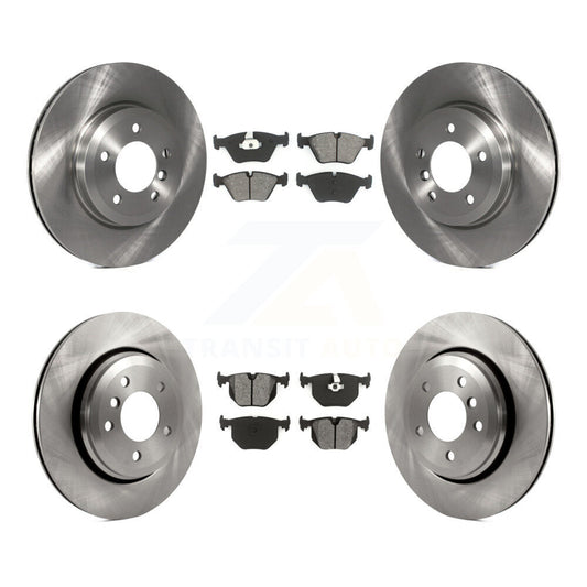 Disc Brake Rotors And Semi-Metallic Pads Front Rear Kit For BMW 330Ci 330i 330xi