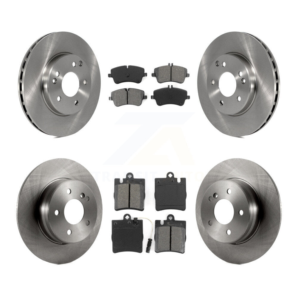 Disc Brake Rotors And Semi-Metallic Pads Front Rear Kit For Mercedes-Benz C240