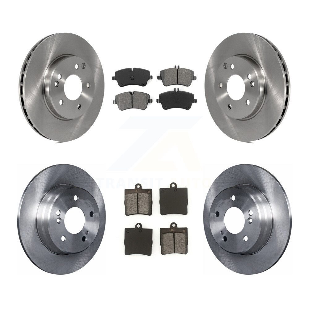Disc Brake Rotors & Semi-Metallic Pad Front Rear Kit For Mercedes-Benz C230 C240