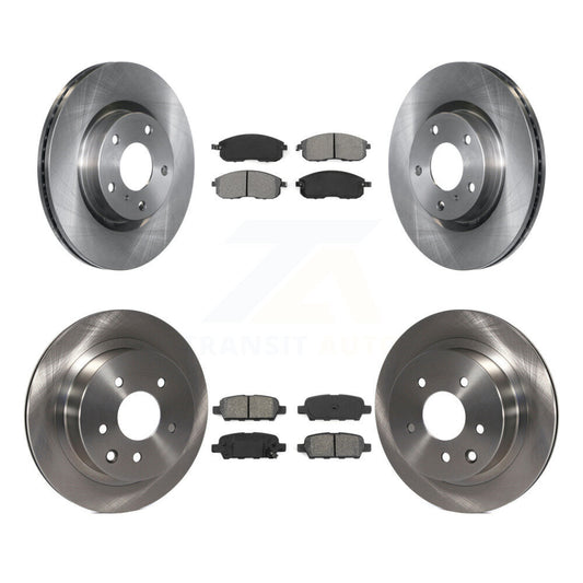 Disc Brake Rotor & Semi-Metallic Pad Front Rear Kit For Nissan 350Z INFINITI G35