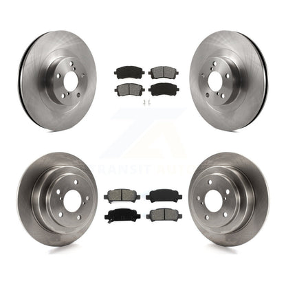 Disc Brake Rotors & Semi-Metallic Pad Front Rear Kit For 2002 Subaru Impreza WRX