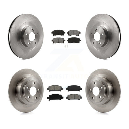Disc Brake Rotors And Semi-Metallic Pad Front Rear Kit For Subaru Outback Legacy
