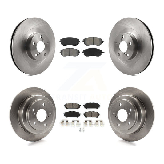 Brake Rotors & Semi-Metallic Pad Front Rear Kit For Subaru Forester Impreza Saab
