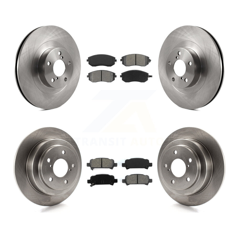 Disc Brake Rotors And Semi-Metallic Pads Front Rear Kit For 2003 Subaru Forester