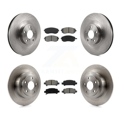 Disc Brake Rotor Semi-Metallic Pad Front Rear Kit For Subaru Outback Legacy Baja