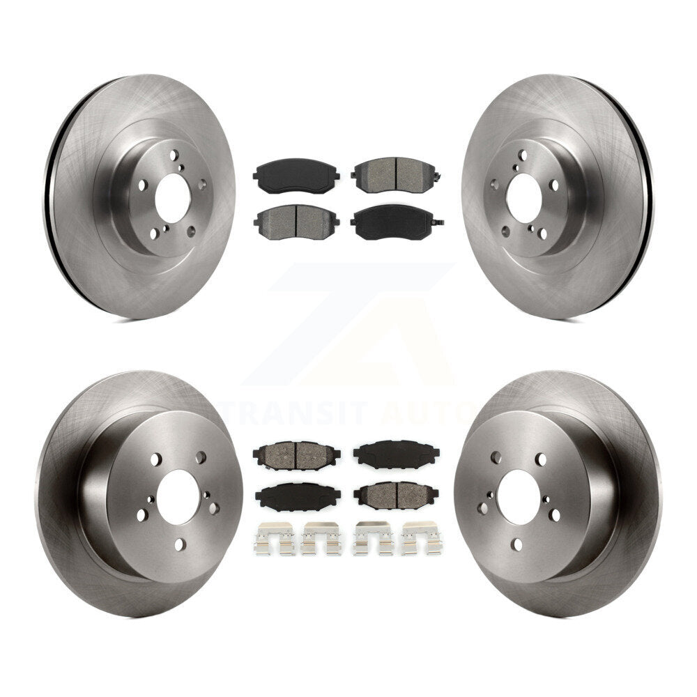 Disc Brake Rotor Semi-Metallic Pad Front Rear Kit For 2005 Subaru Outback Legacy