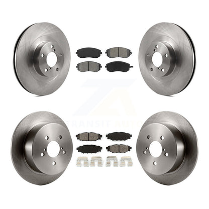 Disc Brake Rotor Semi-Metallic Pad Front Rear Kit For 2005 Subaru Outback Legacy