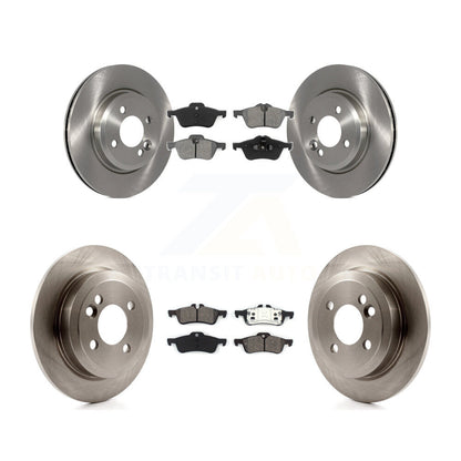Disc Brake Rotors And Semi-Metallic Pads Front Rear Kit For Mini Cooper