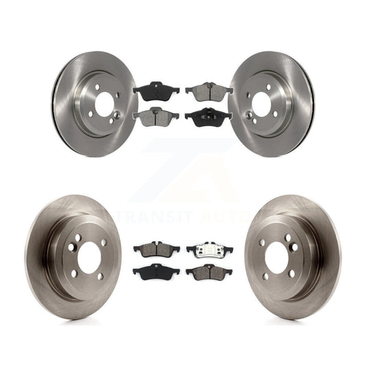 Disc Brake Rotors And Semi-Metallic Pads Front Rear Kit For Mini Cooper