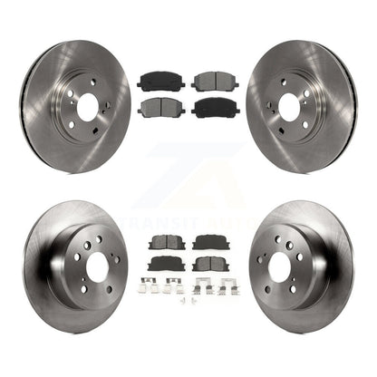 Brake Rotor Semi-Metallic Pad Front Rear Kit For 2001-2003 Toyota Highlander FWD