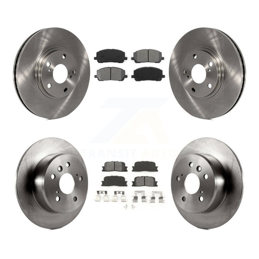 Brake Rotor Semi-Metallic Pad Front Rear Kit For 2001-2003 Toyota Highlander FWD