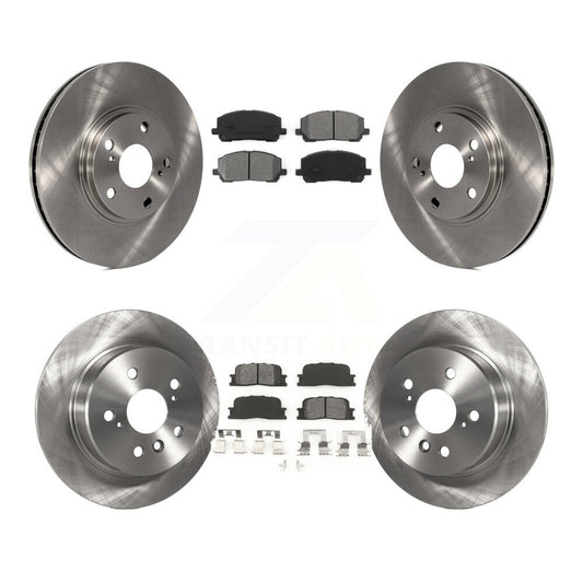 Brake Rotor Semi-Metallic Pad Front Rear Kit For 2001-2003 Toyota Highlander AWD