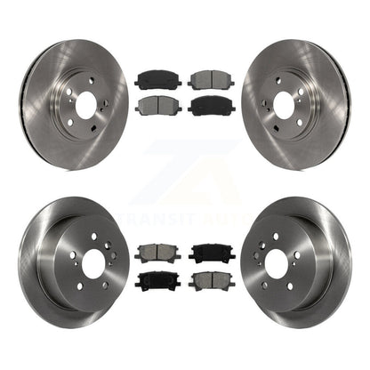 Disc Brake Rotors And Semi-Metallic Pads Front Rear Kit For Toyota Highlander