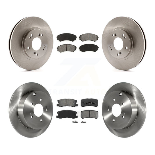 Disc Brake Rotors And Semi-Metallic Pads Front Rear Kit For Mitsubishi Endeavor