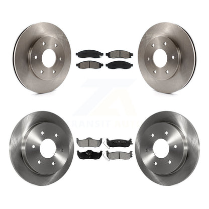 Brake Rotors Semi-Metallic Pad Front Rear Kit For Nissan TITAN Pathfinder Armada