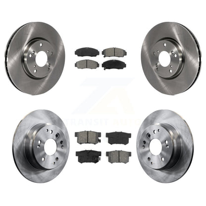 Brake Rotor Semi-Metallic Pad Front Rear Kit For Acura TL Automatic transmission
