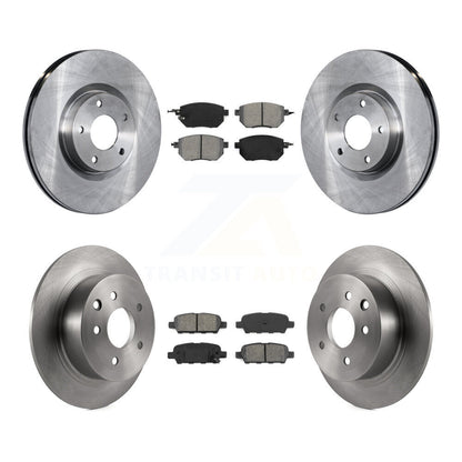 Disc Brake Rotors And Semi-Metallic Pads Front Rear Kit For Nissan Altima Maxima