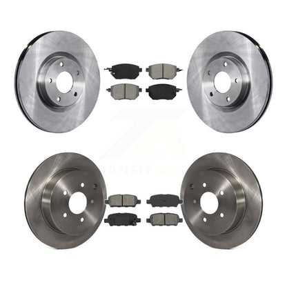 Brake Rotor And Semi-Metallic Pad Front Rear Kit For Nissan Murano INFINITI FX35
