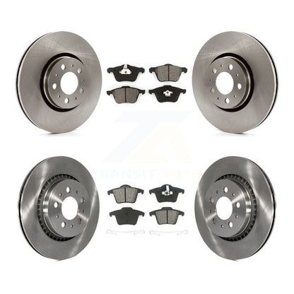 Disc Brake Rotors And Semi-Metallic Pads Front Rear Kit For Volvo XC90
