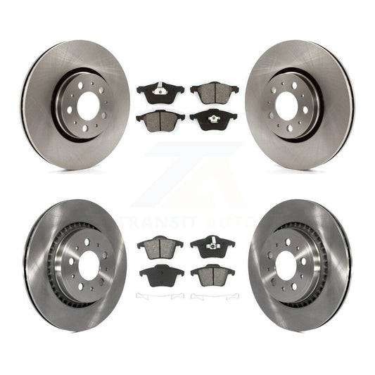 Disc Brake Rotors And Semi-Metallic Pads Front Rear Kit For Volvo XC90