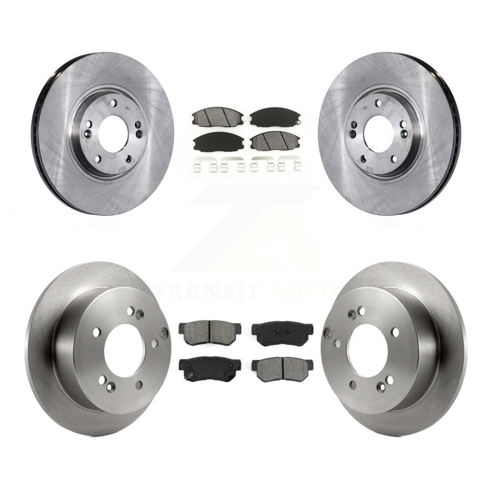 Disc Brake Rotors And Semi-Metallic Pads Front Rear Kit For Hyundai XG350